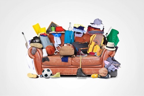 Professional team clearing old furniture in Pinner